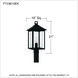 Fletcher 1 Light 21 inch Earth Black Outdoor Post Lantern