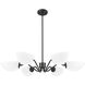 Breton 6 Light 39 inch Matte Black Chandelier Ceiling Light