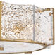 Florian 5 Light 20.25 inch Distressed Brass Semi-flush Mount Ceiling Light