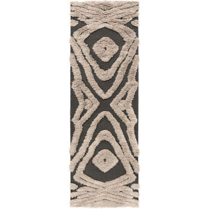 Midelt 96 X 30 inch Taupe, Charcoal Rug