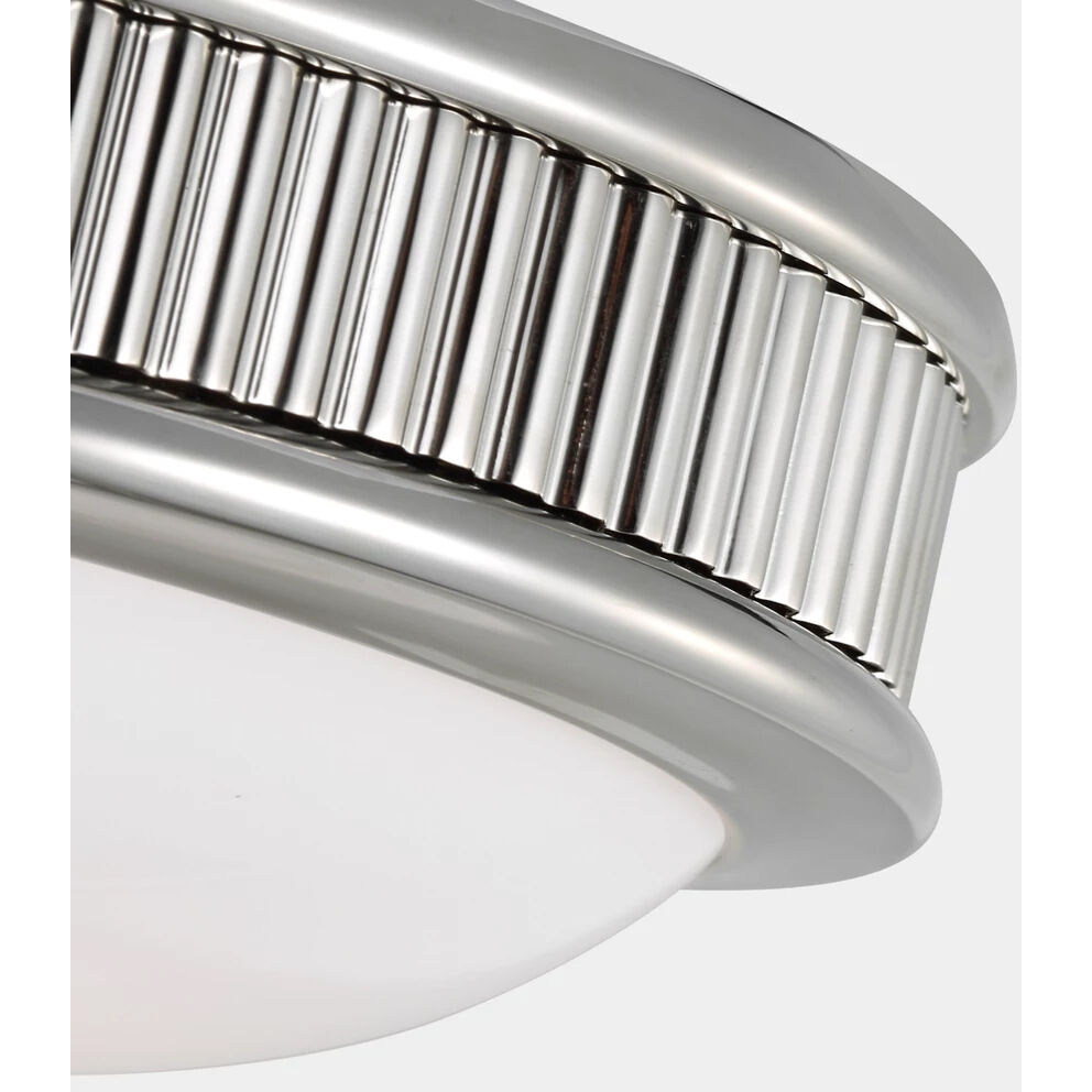 Paloma Contreras Ritz 8 inch Polished Nickel Flush Mount Ceiling Light