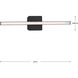 Phase 4 LED LED 24 inch Matte Black Linear Vanity Light Wall Light