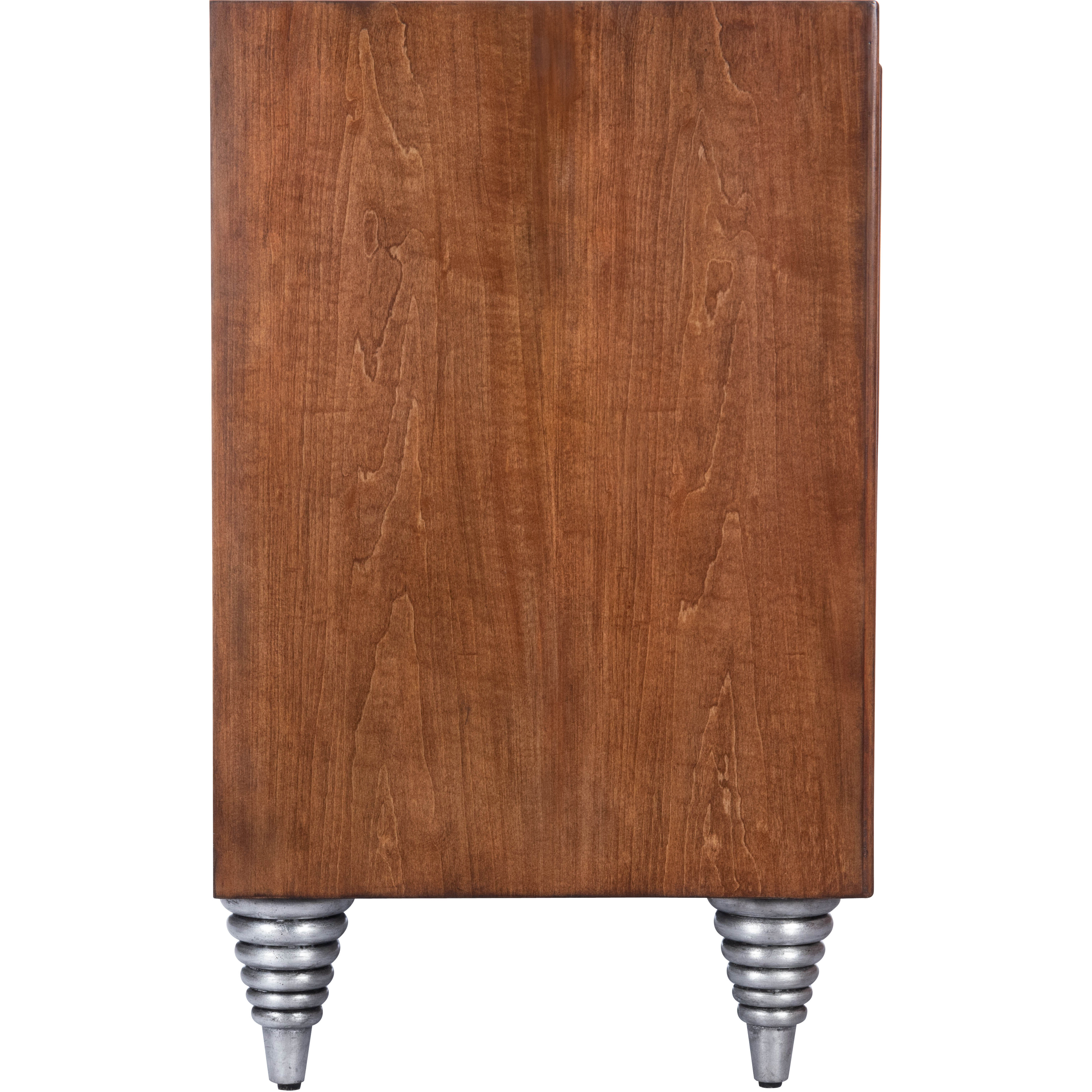 Shelly Leather & Capiz Shell Inlay Buffet or Sideboard