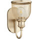 Omni 1 Light 6 inch Aged Brass Wall Sconce Wall Light
