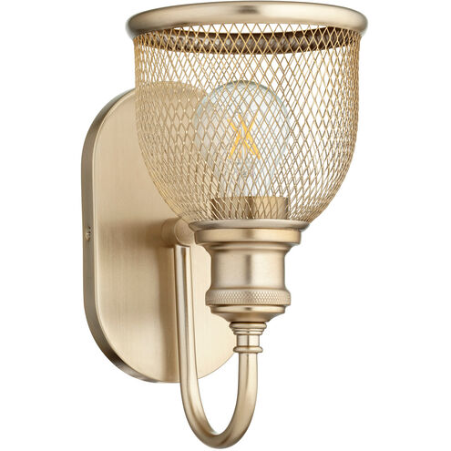 Omni 1 Light 6 inch Aged Brass Wall Sconce Wall Light