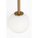 Richard June Sorelle 2 Light 4.5 inch Estate Brass Wall Sconce Wall Light