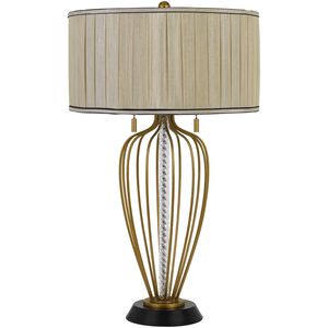 Laval 31 inch 60 watt Antique Brass and Black Table Lamp Portable Light