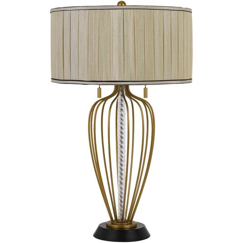 Laval 31 inch 60 watt Antique Brass and Black Table Lamp Portable Light
