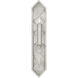 Cienfuegos Wall Sconce Wall Light in Silver Leaf, No Shade