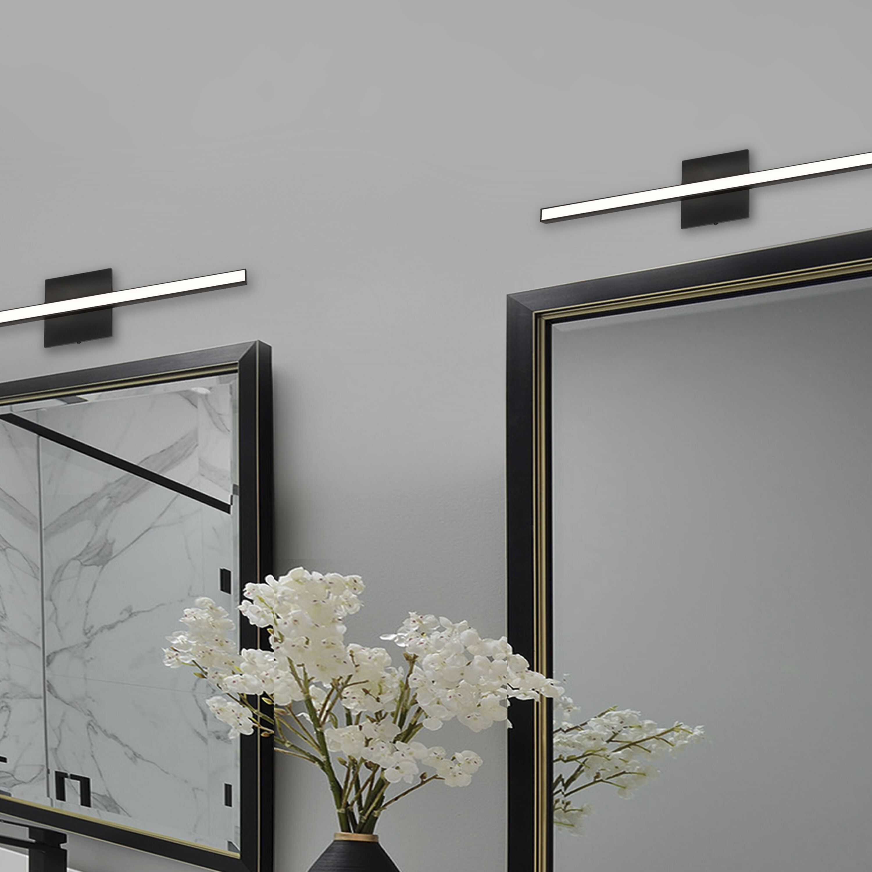 Arandel LED 23.75 inch Matte Black Vanity Light Wall Light