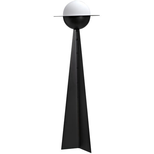 Saturn 65 inch 25.00 watt Matte Black Floor Lamp Portable Light