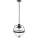 Kassian 1 Light 13 inch Oil-Rubbed Bronze Pendant Ceiling Light in Oil Rubbed Bronze