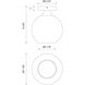 Alora Mood Castilla 1 Light 7.88 inch Aged Gold Flush Mount Ceiling Light in Clear