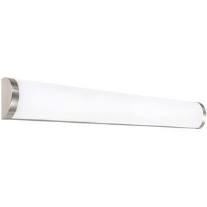 Fuse LED 3 inch Brushed Nickel Outdoor Wall Light in 3500K, 37in
