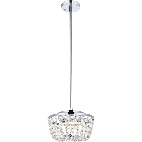 Gianna 3 Light 10 inch Chrome Pendant Ceiling Light