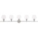Gene 5 Light 47 inch Chrome Wall sconce Wall Light