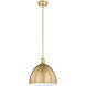 Sawyer 1 Light 12.5 inch Classic Brass Pendant Ceiling Light