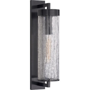 Kelly Wearstler Liaison 1 Light 20 inch Bronze Outdoor Bracketed Wall Sconce in Crackle Glass, Large
