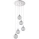 Solaro 5 Light 16 inch Chrome Pendant Ceiling Light
