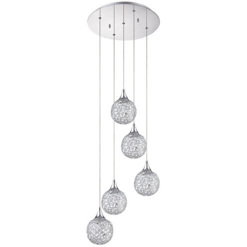 Solaro 5 Light 16 inch Chrome Pendant Ceiling Light