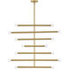 Millie 14 Light 31.5 inch Lacquered Brass Chandelier Ceiling Light