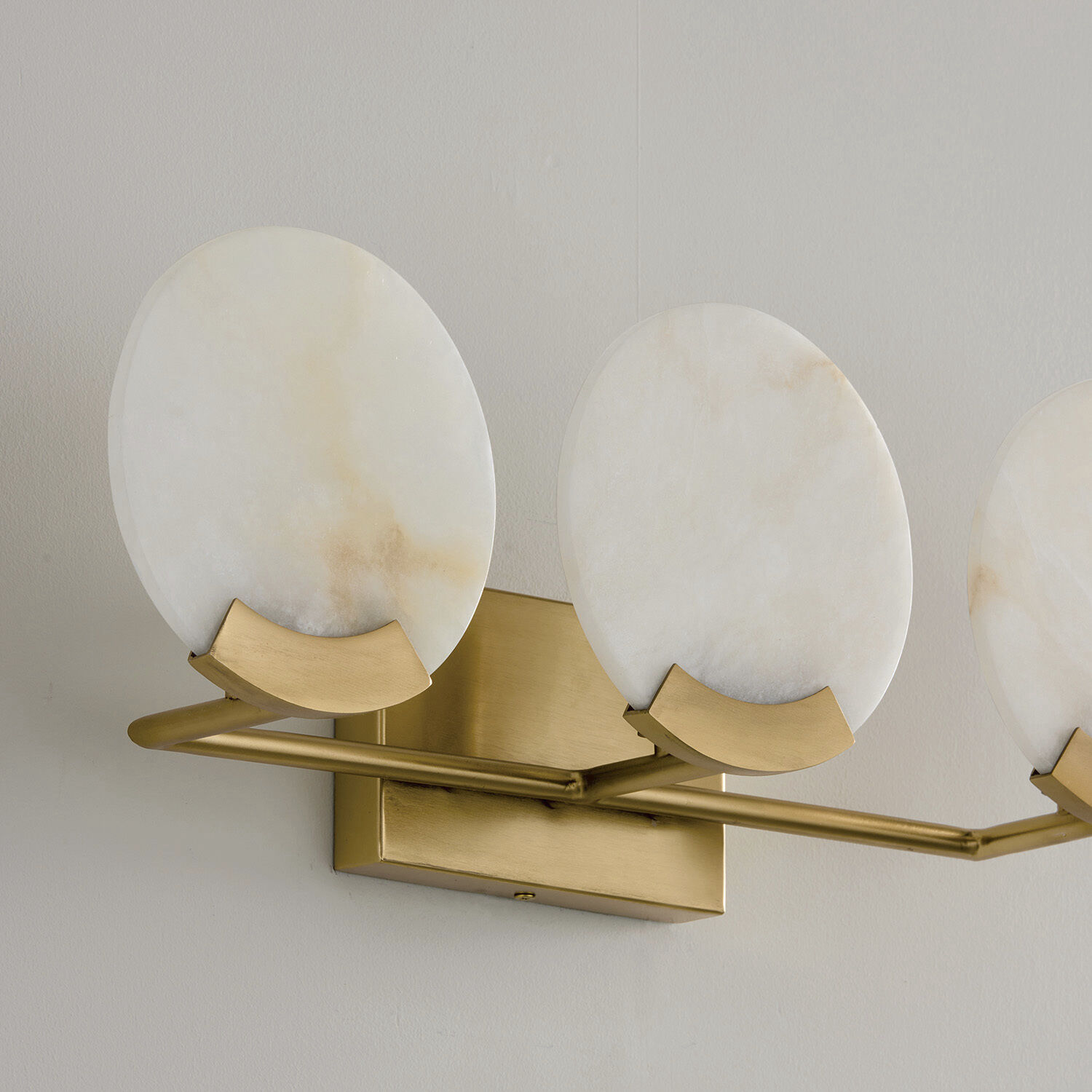 Oriya 3 Light 23.75 inch Aged Brass Vanity Light Wall Light