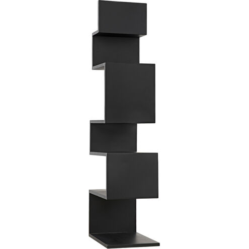 Laszlo Matte Black Bookcase