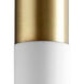 Magnum 1 Light 4 inch Aged Brass Pendant Ceiling Light