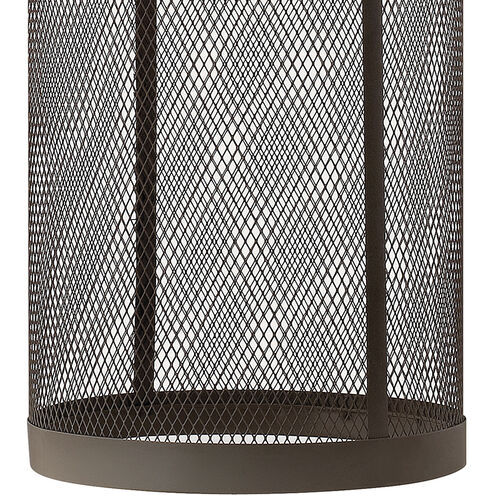 Aria LED 22 inch Buckeye Bronze Outdoor Wall Mount Lantern, Large