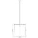 Weston 6 Light 24 inch Matte Black Pendant Ceiling Light