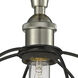 Lake Placid 1 Light 12 inch Satin Nickel Semi-Flush Mount Ceiling Light
