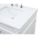Bennett 72 X 21 X 35 inch White Vanity Sink Set