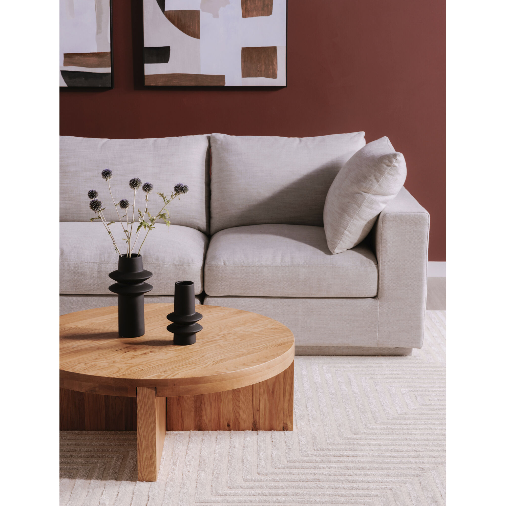 Justin Grey Corner Chair