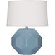 Small Franklin 16.38 inch 60 watt Steel Blue Accent Lamp Portable Light