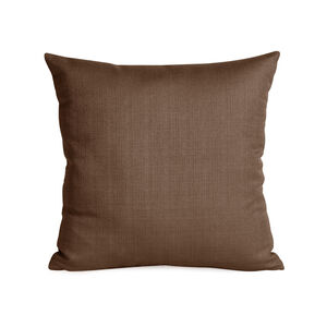 Square 20 inch Sterling Chocolate Pillow, with Down Insert