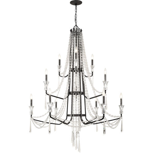 Barcelona 12 Light 44 inch Onyx Chandelier Ceiling Light