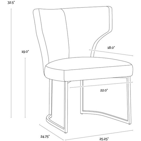 Willowdale Copenhagen Olive Dining Chair
