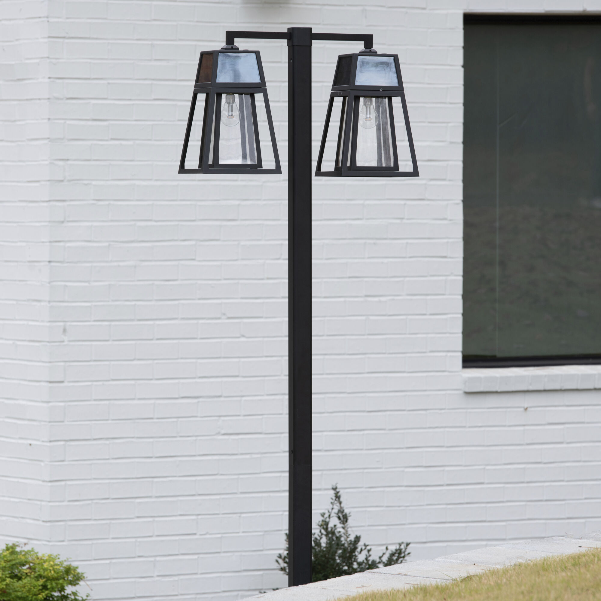 Aria 2 Light 98.38 inch Black Post Light, Solar