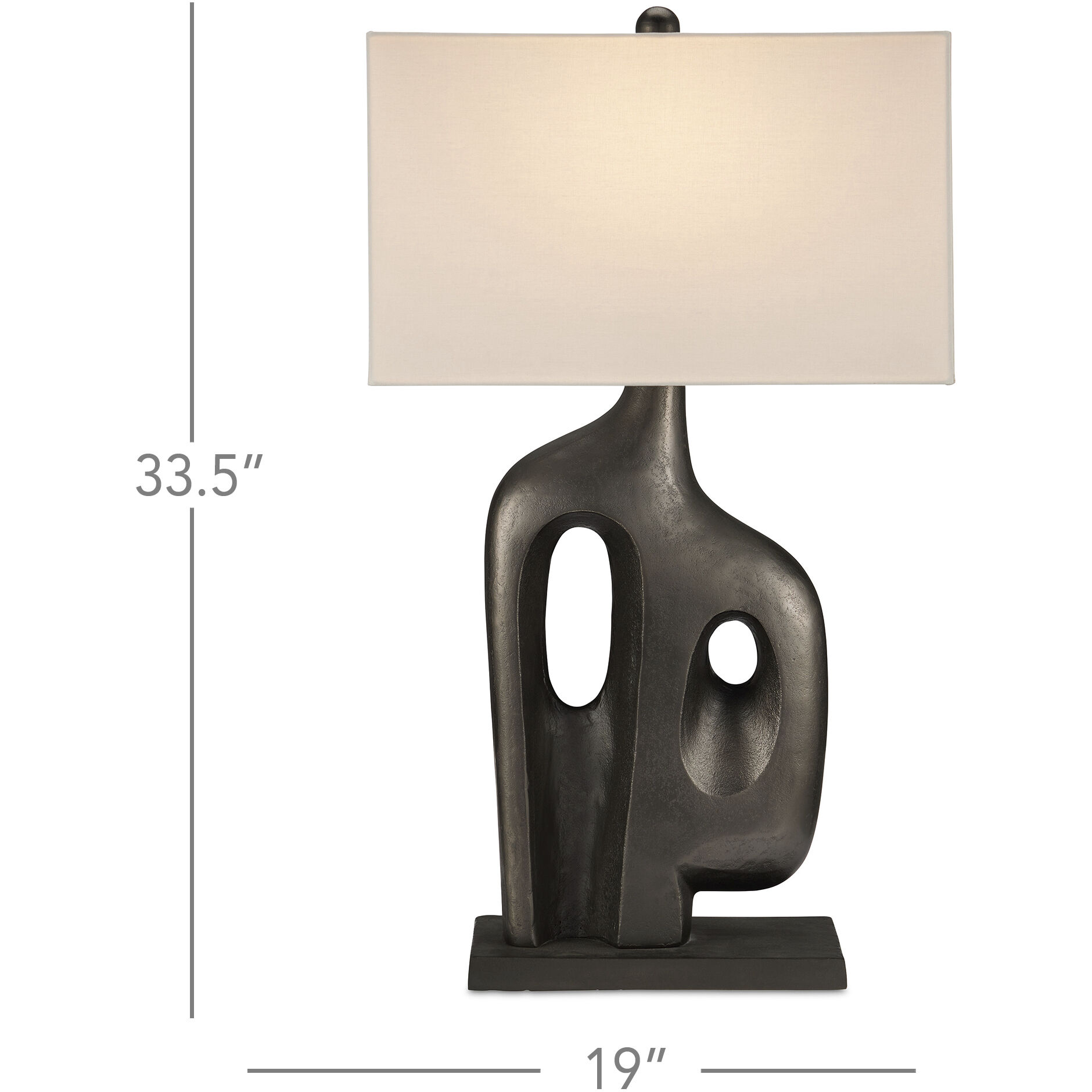 Avant-Garde 33.5 inch 150 watt Graphite Table Lamp Portable Light