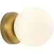 Alora Mood Fiona 1 Light 5.13 inch Brushed Gold Wall Sconce Wall Light