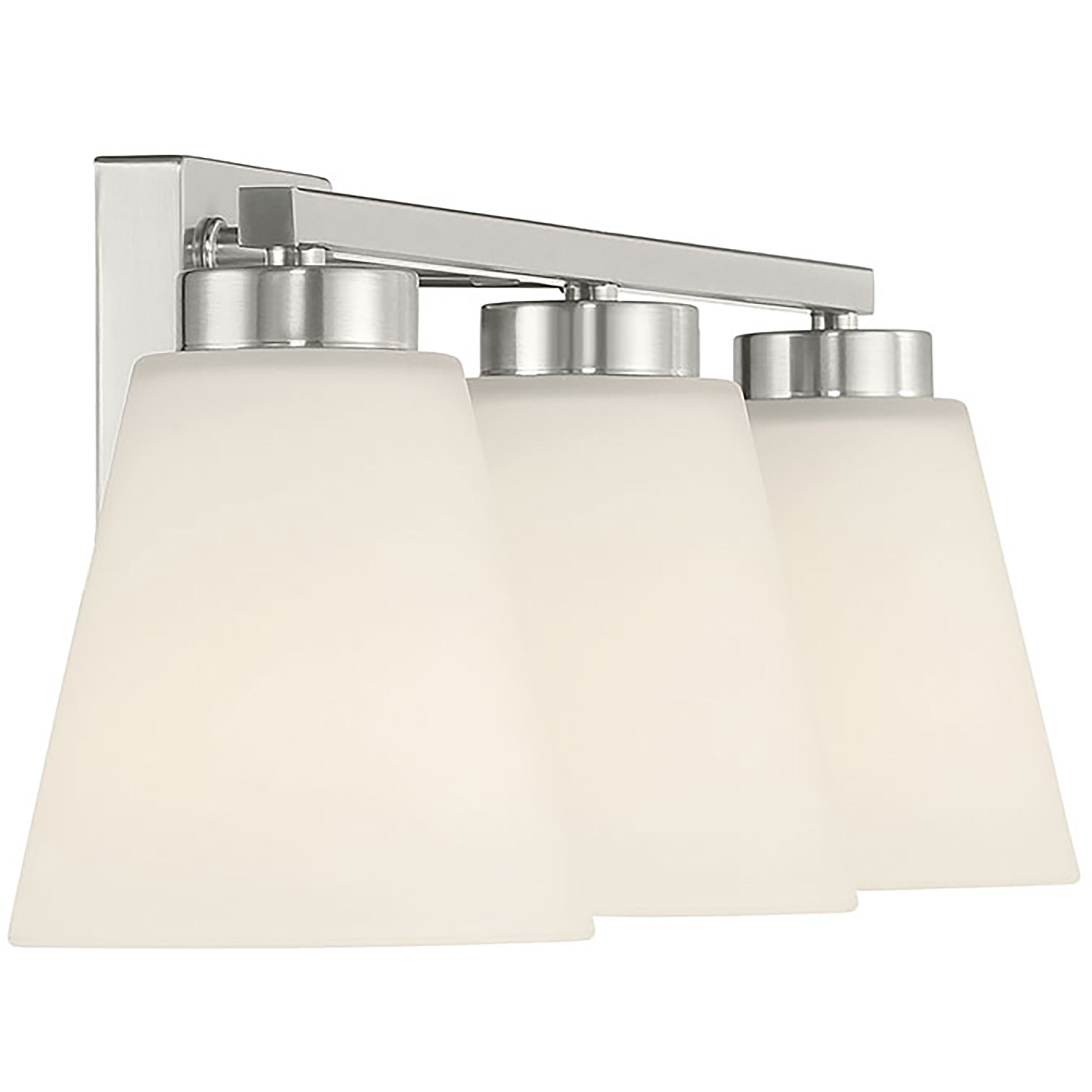 Strayhan 3 Light 22 inch Brushed Nickel Bathroom Vanity Light Wall Light