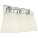 Strayhan 3 Light 22 inch Brushed Nickel Bathroom Vanity Light Wall Light