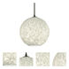 Coco 8 1 Light Black Cord Pendant Ceiling Light
