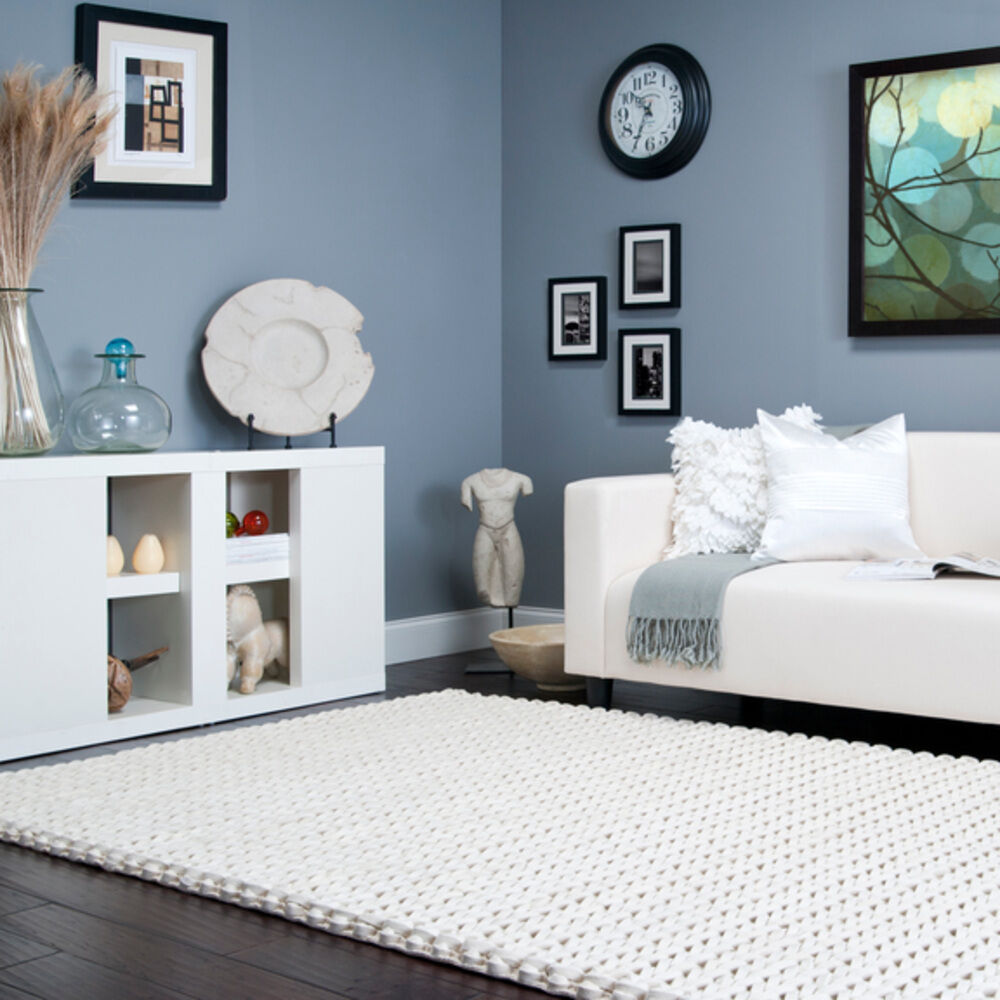 Anchorage 132 X 96 inch Cream Rug in 8 x 11, Rectangle