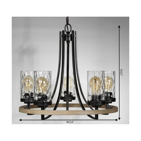 Gaston 5 Light 24 inch Stardust Chandelier Ceiling Light