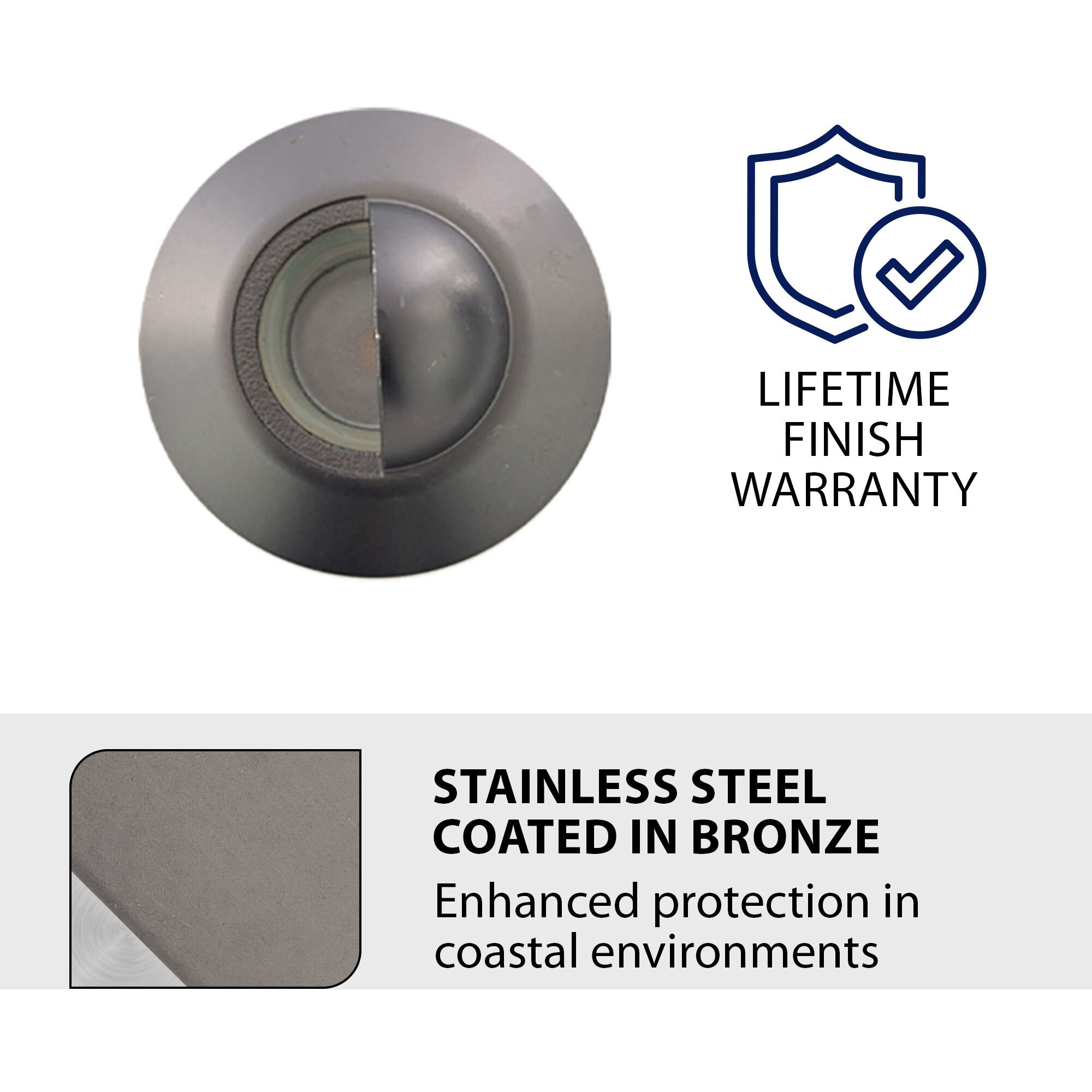 Tyler 12 2 watt Stainless Steel Coated in Bronze Path Lighting in 2700K, Bronzed Stainless Steel, WAC Landscape