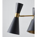 Canada 6 Light 33 inch Black and Gold Chandelier Ceiling Light