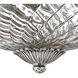Plantation 3 Light 16 inch Polished Antique Nickel Indoor Bath Flush Mount Ceiling Light