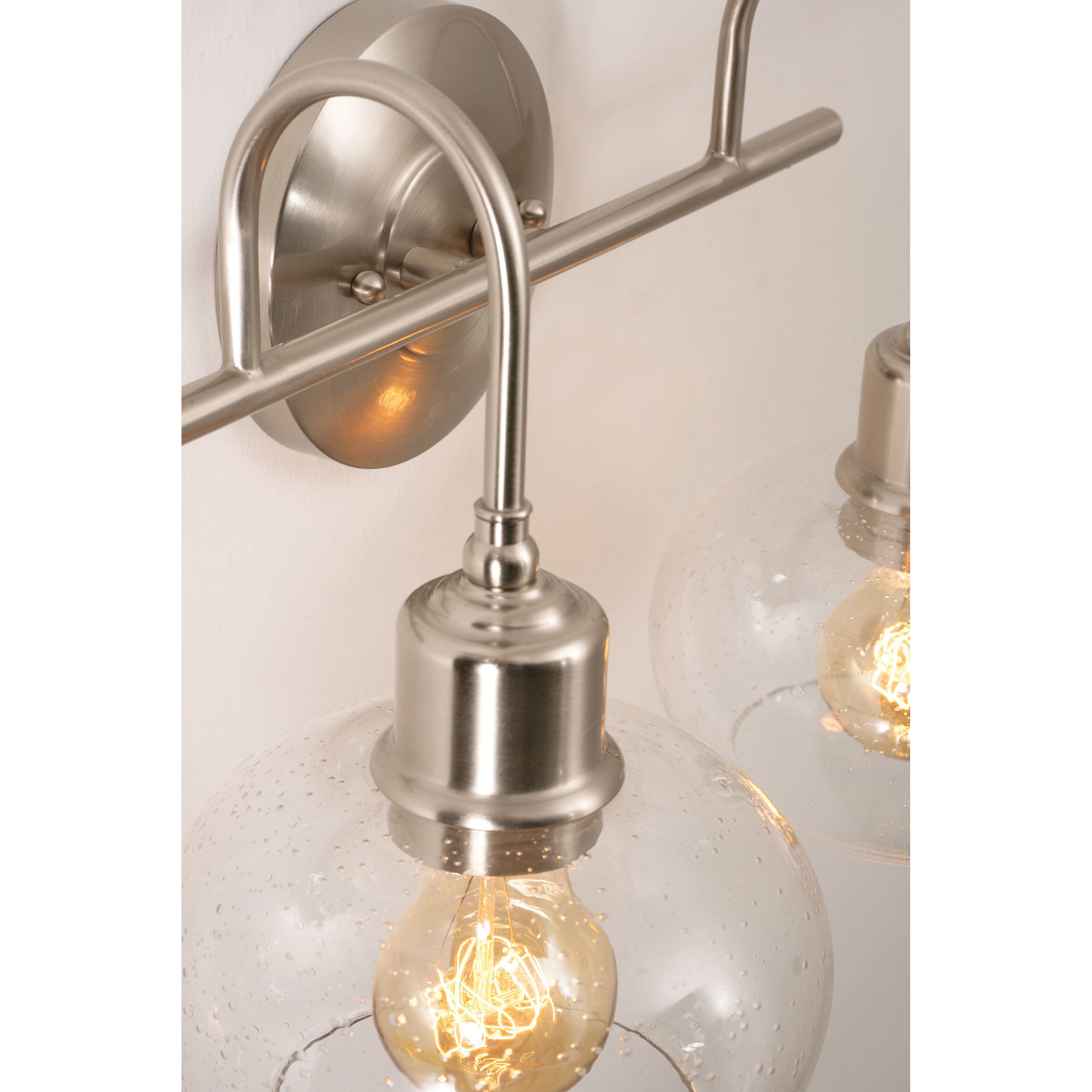 AFX LNYV2410MBSN Laney 3 Light 8.1 inch Satin Nickel Vanity Light Wall Light