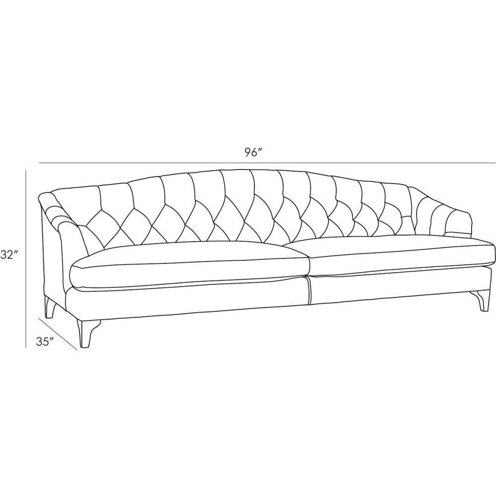 Klein Mushroom Leather Sofa